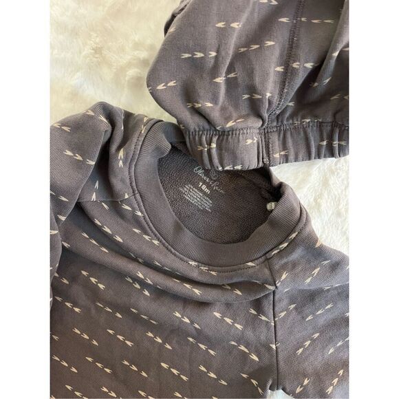 Oliver & Rain Charcoal Sweatsuit Size 18 Months - Picture 4 of 9